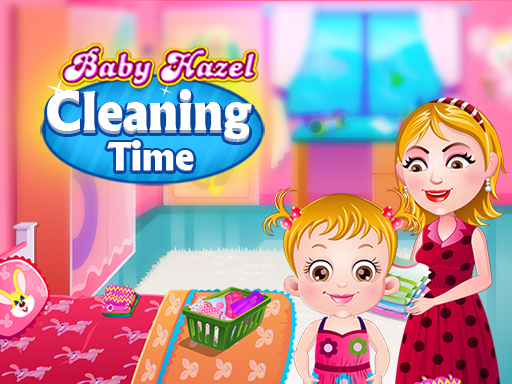 Baby Hazel Cleaning Time